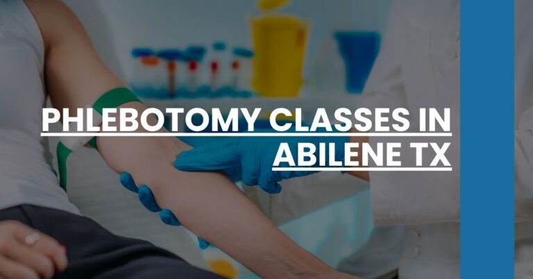 Phlebotomy Classes in Abilene TX Feature Image